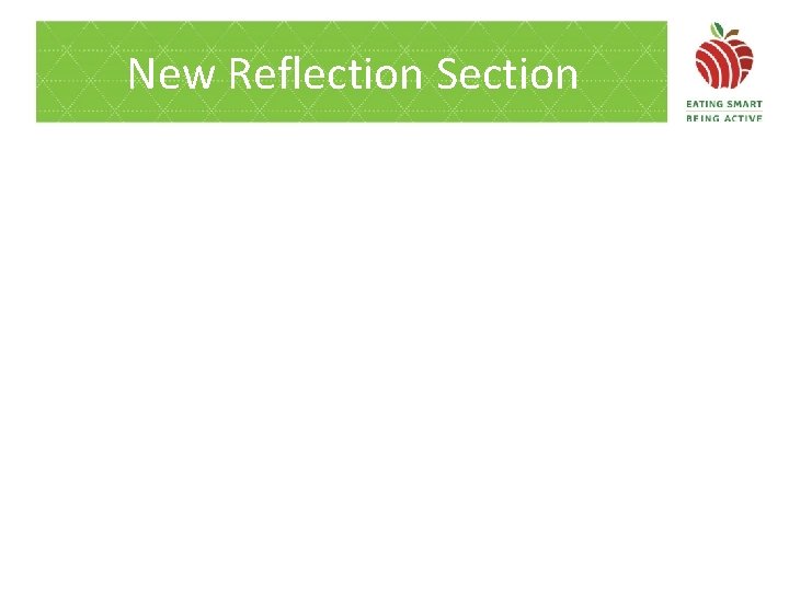 New Reflection Section 