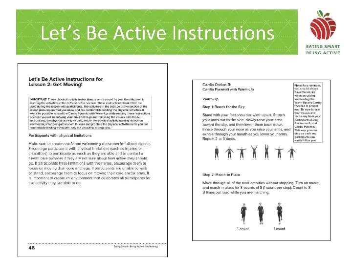 Let’s Be Active Instructions 