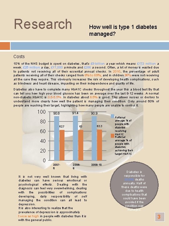 Research How well is type 1 diabetes managed? Costs 10% of the NHS budget