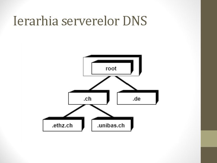 Ierarhia serverelor DNS 