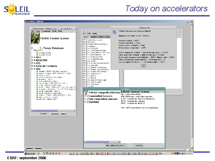 Today on accelerators ESRF: september 2006 