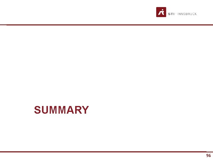 SUMMARY www. sti-innsbruck. at 96 96 