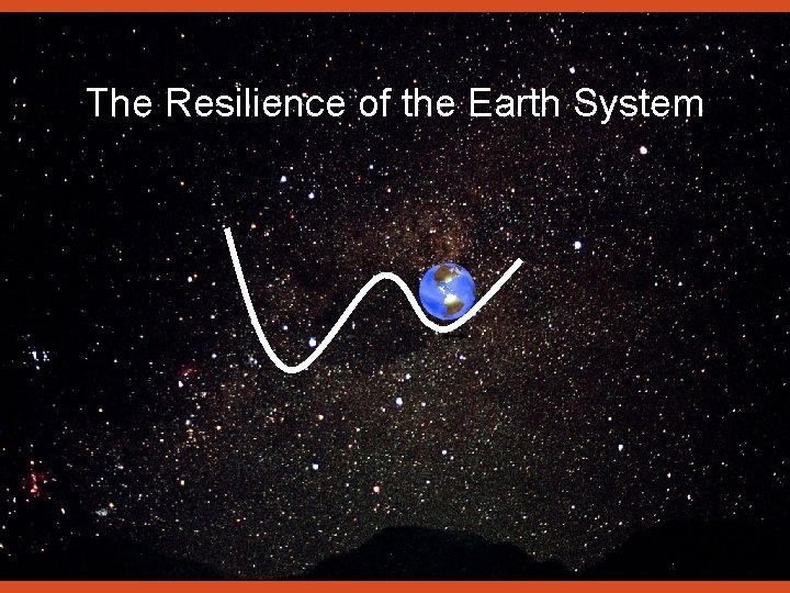 The Resilience of the Earth System 