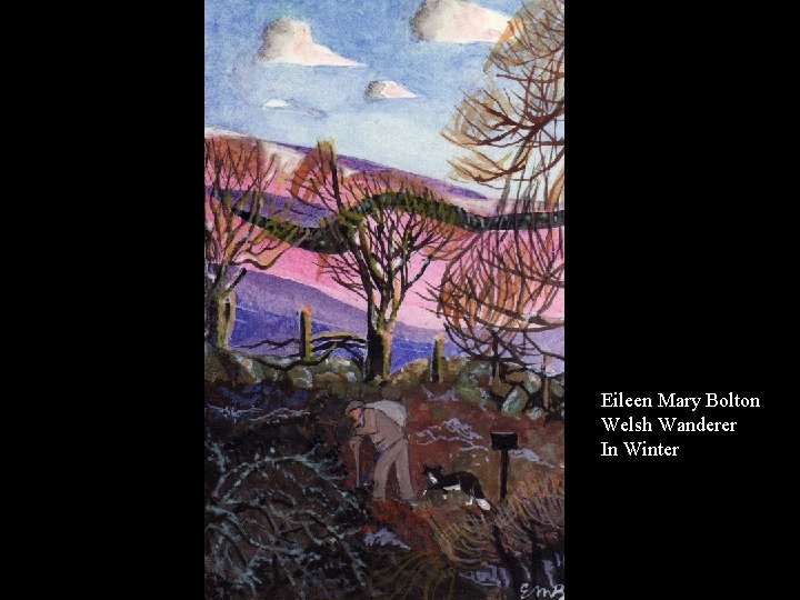 Eileen Mary Bolton Welsh Wanderer In Winter 