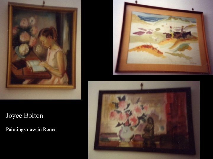 Joyce Bolton Paintings now in Rome 