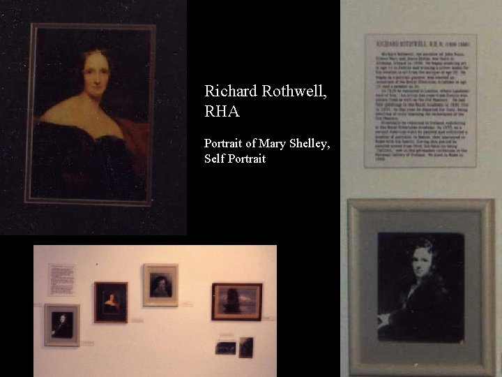 Richard Rothwell, RHA Portrait of Mary Shelley, Self Portrait 