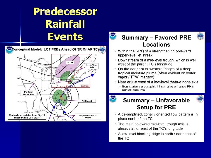 Predecessor Rainfall Events 