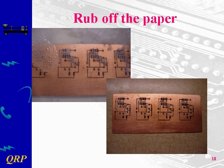 Rub off the paper QRP 18 