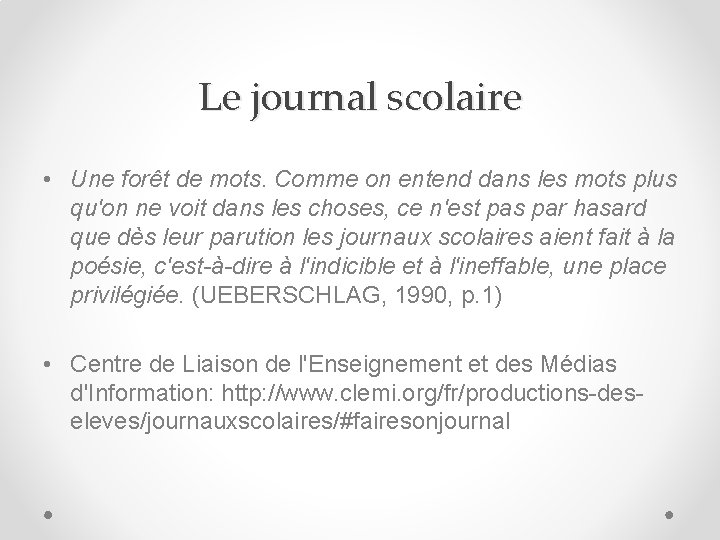 Le journal scolaire • Une forêt de mots. Comme on entend dans les mots