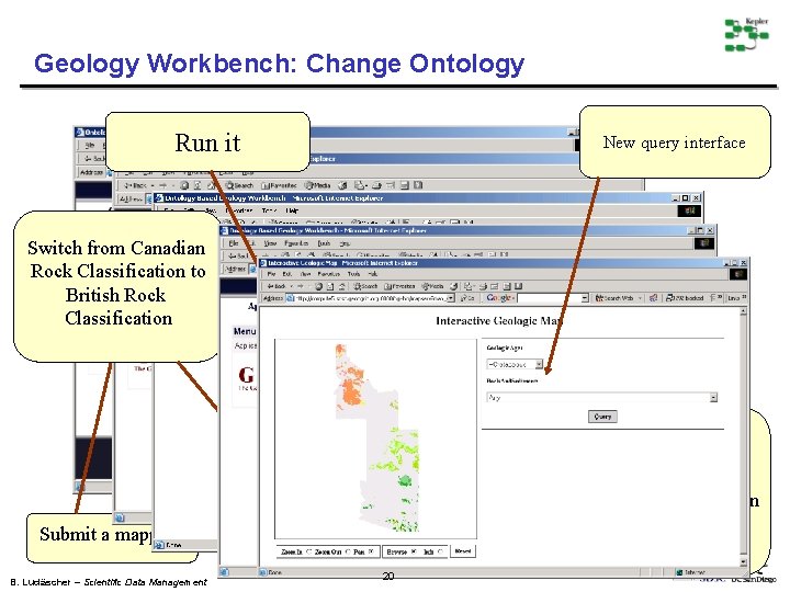 Geology Workbench: Change Ontology Run it New query interface Switch from Canadian Rock Classification