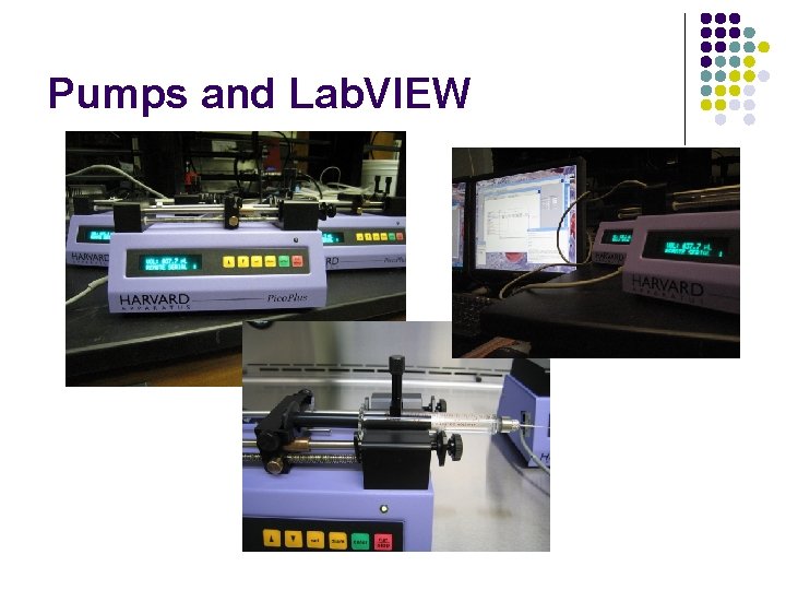 Pumps and Lab. VIEW 