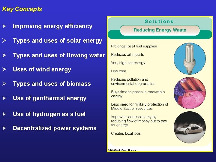 Key Concepts Ø Improving energy efficiency Ø Types and uses of solar energy Ø