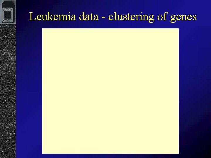 Leukemia data - clustering of genes 