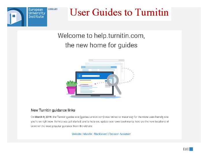 User Guides to Turnitin 