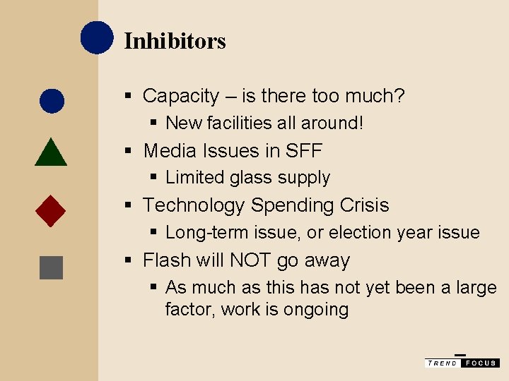 Inhibitors § Capacity – is there too much? § New facilities all around! §