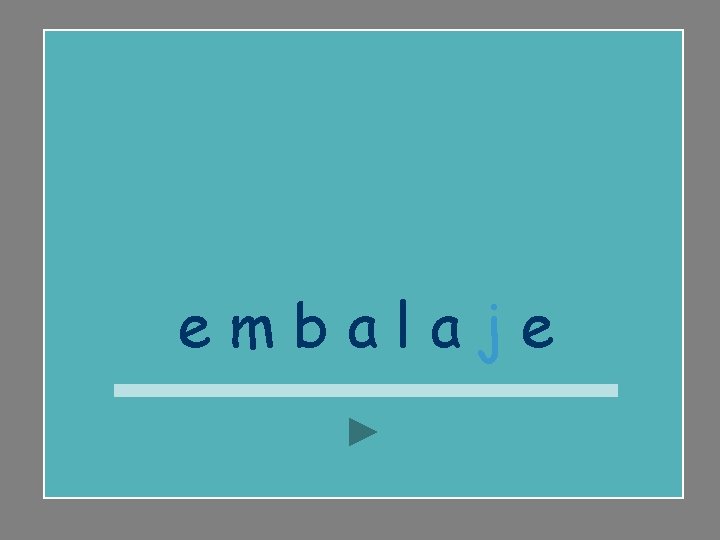 embalaje 