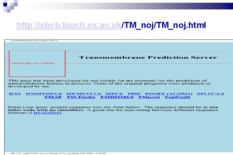 http: //sbcb. bioch. ox. ac. uk/TM_noj. html 