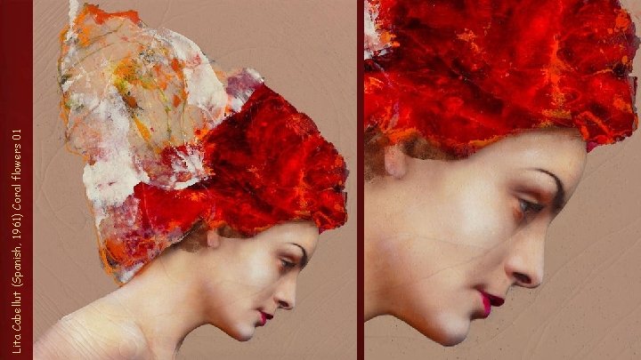 Lita Cabellut (Spanish, 1961) Coral flowers 01 