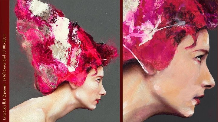 Lita Cabellut (Spanish, 1961) Coral Girl 13 80 x 80 cm 