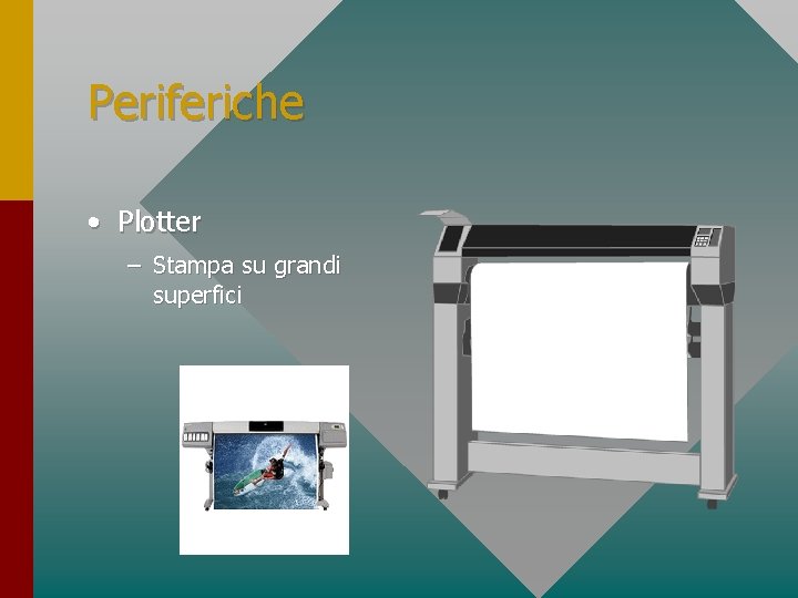 Periferiche • Plotter – Stampa su grandi superfici 