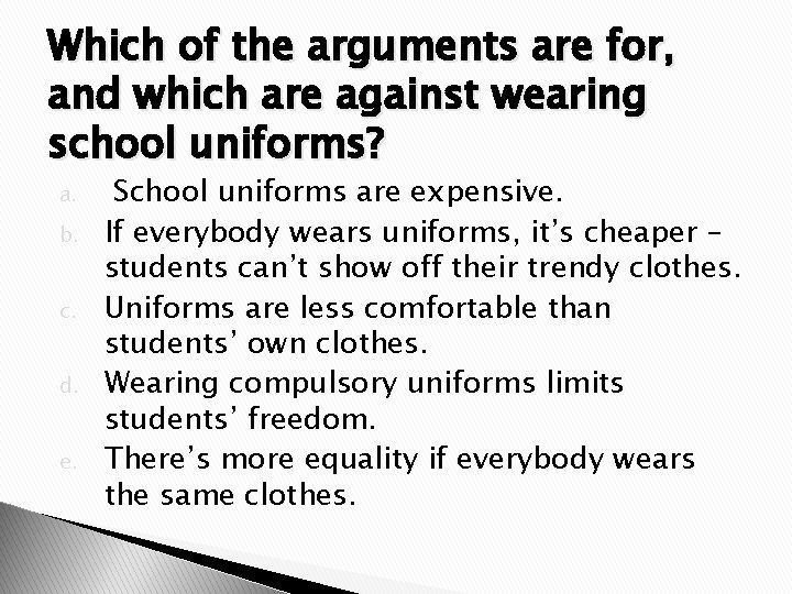 Problems at school What problems do you deal