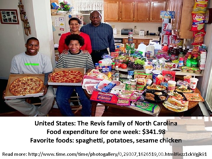 United States: The Revis family of North Carolina Food expenditure for one week: $341.