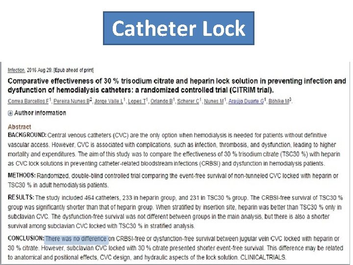 Catheter Lock 