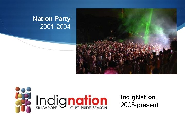 Nation Party 2001 -2004 Indig. Nation, 2005 -present 