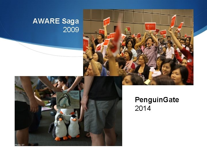 AWARE Saga 2009 Penguin. Gate 2014 