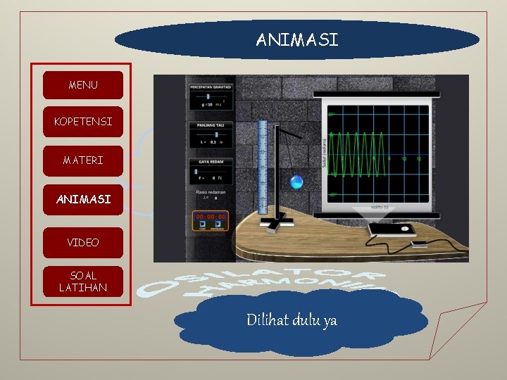 ANIMASI MENU KOPETENSI MATERI ANIMASI VIDEO SOAL LATIHAN Dilihat dulu ya 