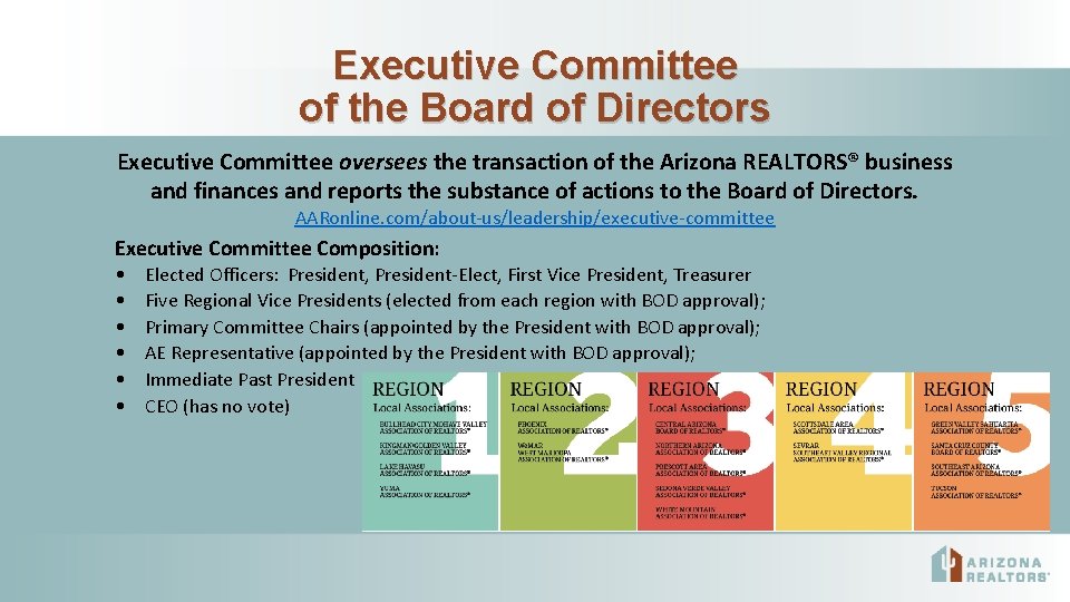 Executive Committee of the Board of Directors Executive Committee oversees the transaction of the