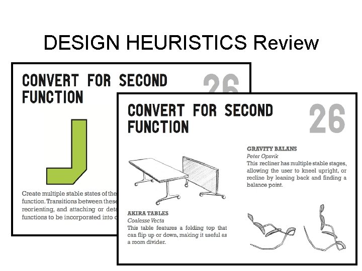 DESIGN HEURISTICS Review 