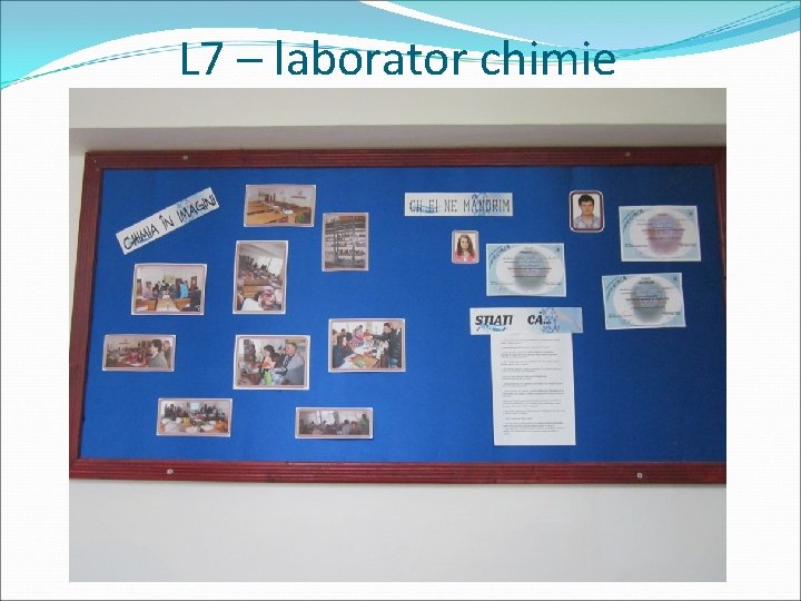 L 7 – laborator chimie 