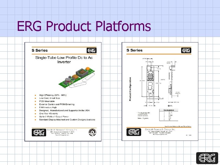 ERG Product Platforms 