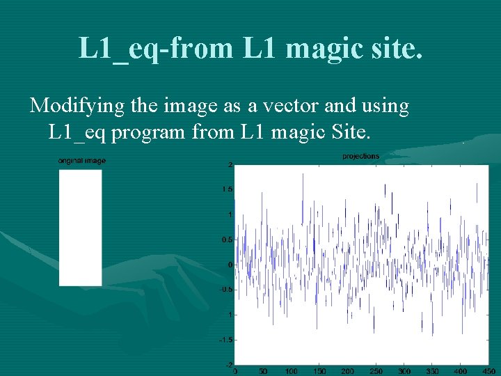 L 1_eq-from L 1 magic site. Modifying the image as a vector and using