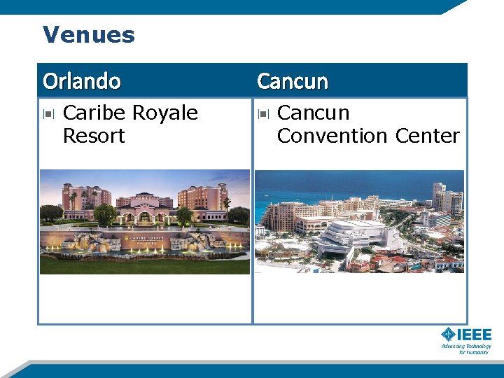 Venues Orlando Caribe Royale Resort Cancun Convention Center 