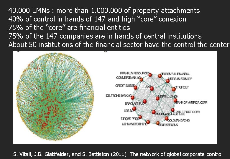 43. 000 EMNs : more than 1. 000 of property attachments 40% of control