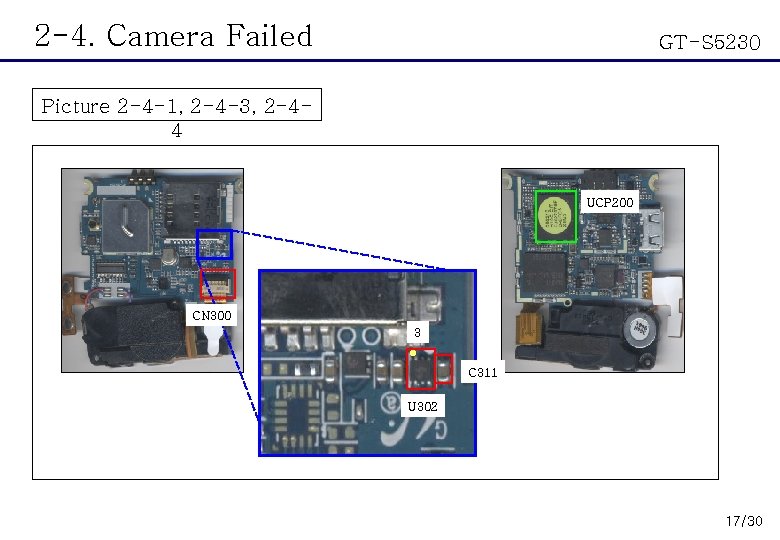 2 -4. Camera Failed GT-S 5230 Picture 2 -4 -1, 2 -4 -3, 2