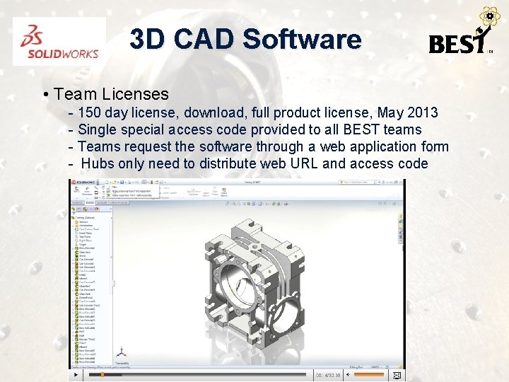 3 D CAD Software • Team Licenses - 150 day license, download, full product