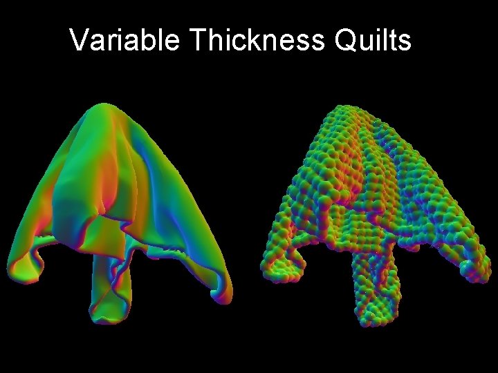 Variable Thickness Quilts 