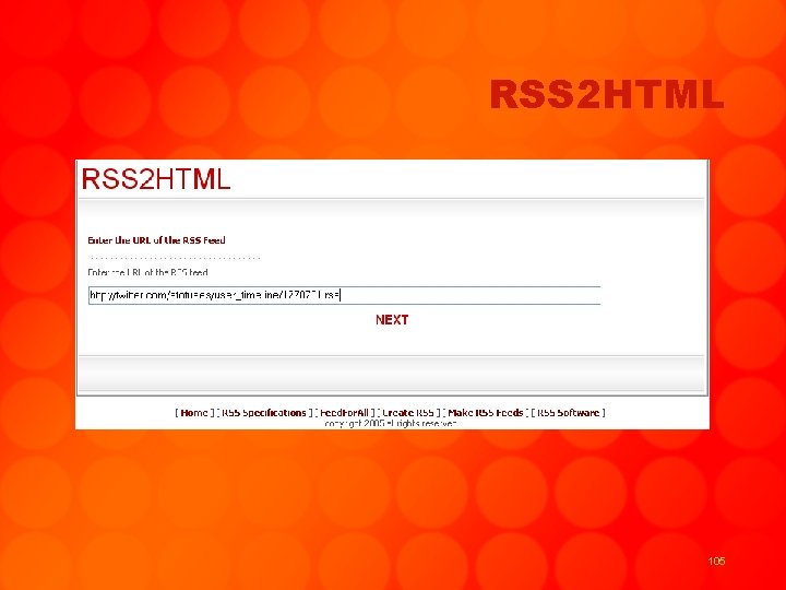 RSS 2 HTML 105 