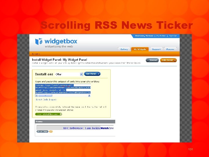 Scrolling RSS News Ticker 131 