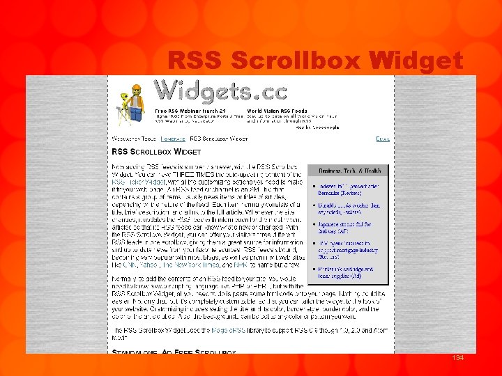 RSS Scrollbox Widget 134 