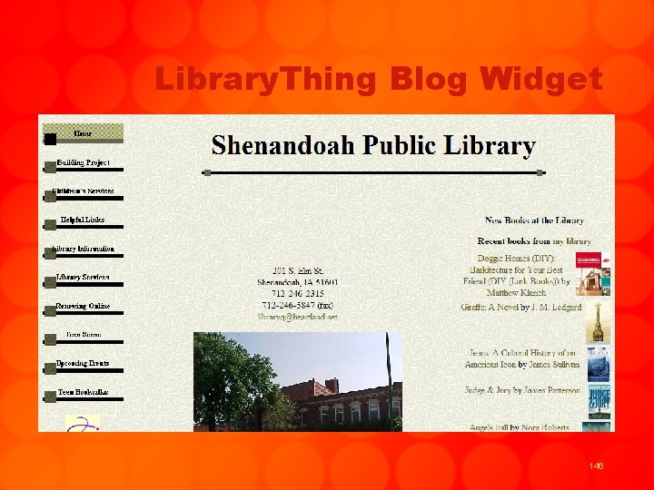 Library. Thing Blog Widget 146 