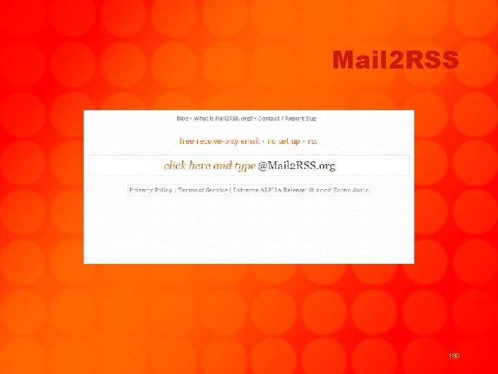 Mail 2 RSS 180 