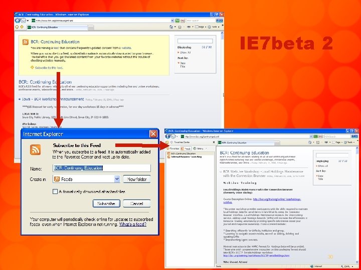 IE 7 beta 2 30 