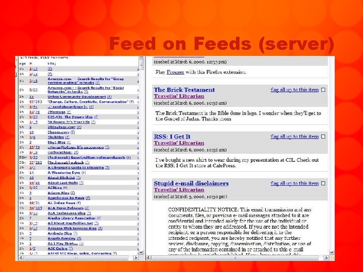 Feed on Feeds (server) 31 