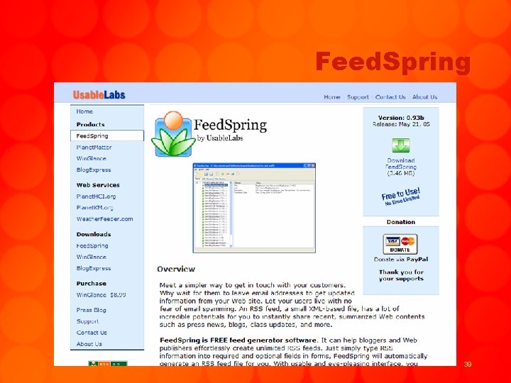 Feed. Spring 39 