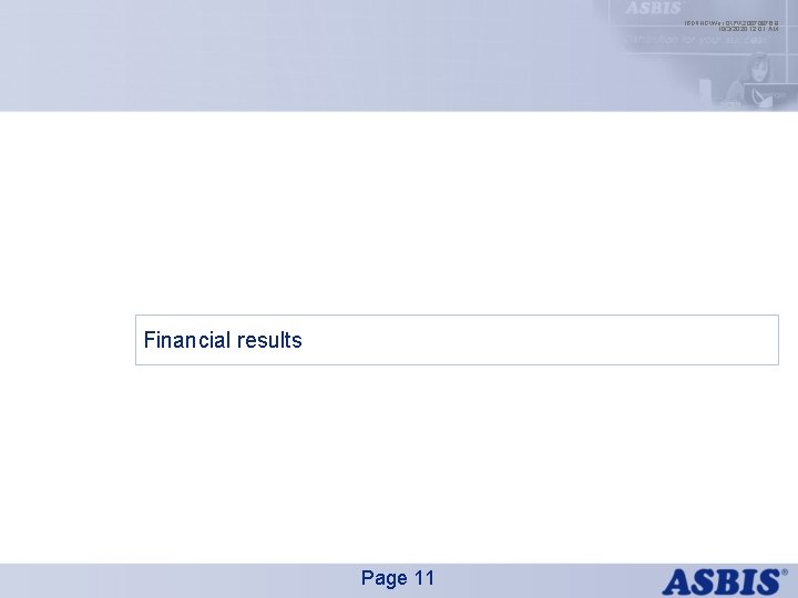 IBDINGWar OPX 20070976. 9 10/3/2020 12: 01 AM Financial results Page 11 