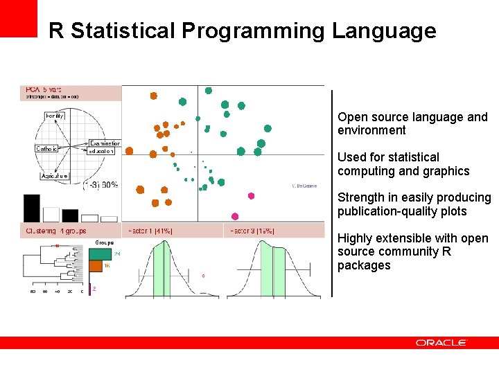 R Statistical Programming Language Open source language and environment Used for statistical computing and